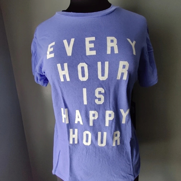 *NWT* Wildfox Every Hour is Happy Hour Tee - Picture 2 of 3